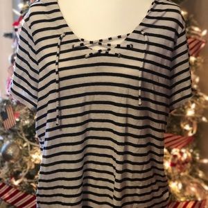 Old Navy Boatcrew lace up shirt